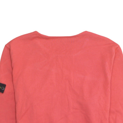 Stone Island Junior Boys Red Cotton Crew Neck Pullover Sweatshirt Size M