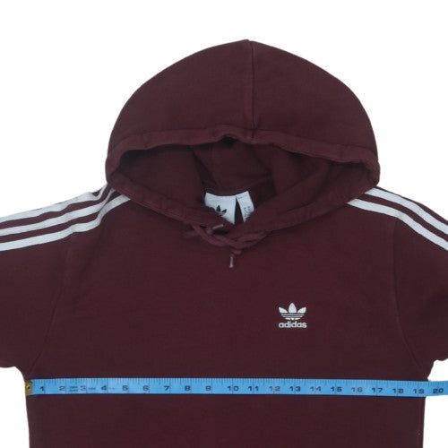 Adidas Men's Red Pullover Hoodie XS Sportswear Fleece