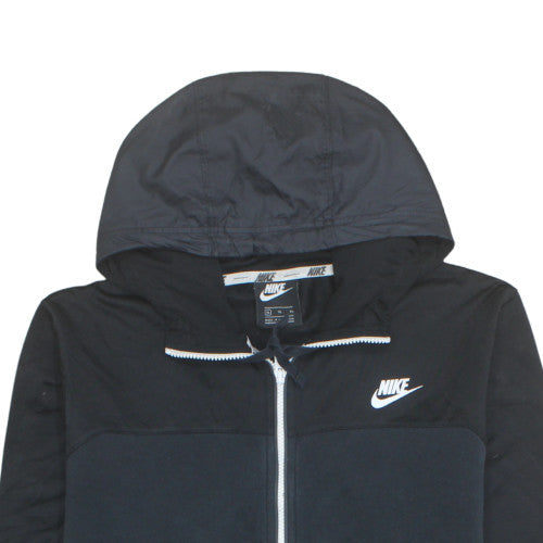 Nike Mens Black XL 1/2 Zip Hoodie Sweatshirt Pullover