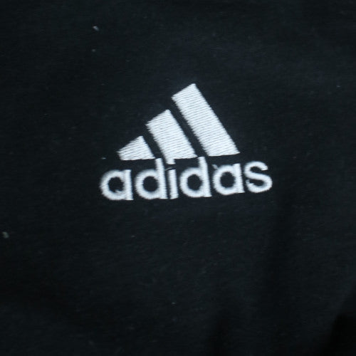 adidas Men's Black Full Zip Hoodie L Sports Fleece Sweatshirt