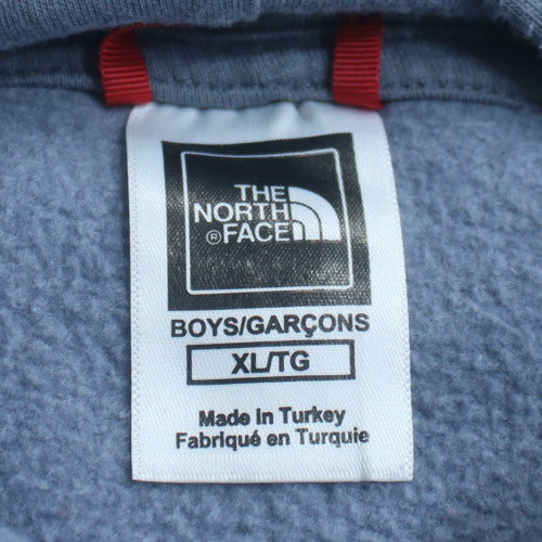 The North Face Boys Blue XL Pullover Fleece Hoodie Lightweight Casual