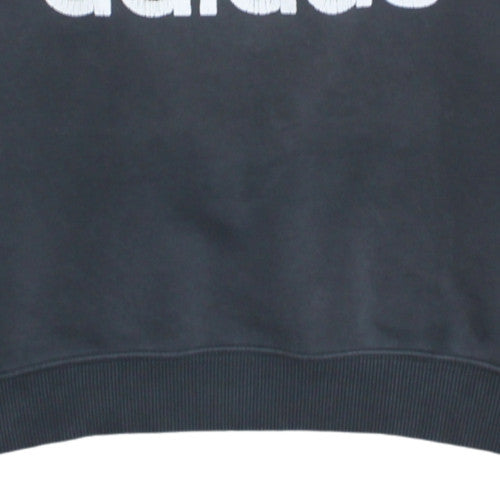 Adidas Men's Black Trefoil Crew Neck Sweatshirt Size M Regular Fit