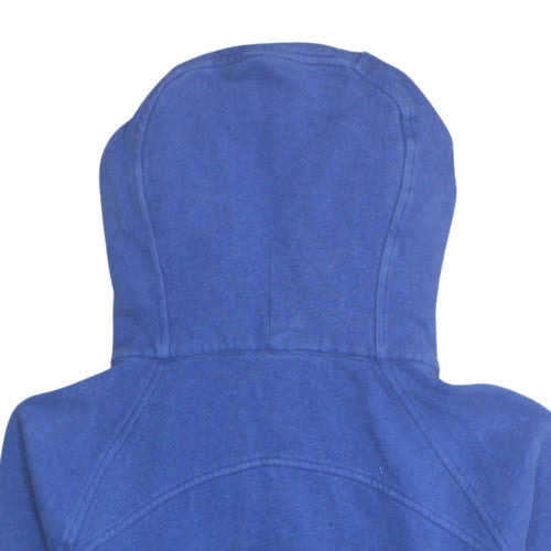 Lululemon Unisex Blue Full Zip Hoodie Fleece Cotton Blend M