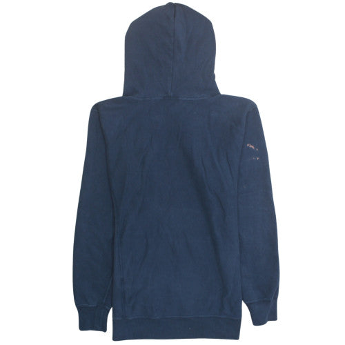 Champion Mens Navy Blue Pullover Hoodie Size L Cotton Blend