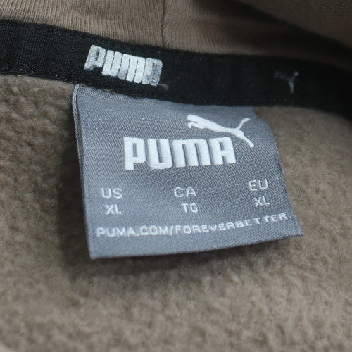Puma Men's Brown XL Pullover Hoodie Fleece Sweatshirt