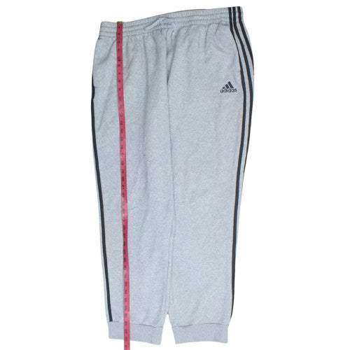 Adidas Mens Grey 2XL Jogger Sweatpants Elastic Waist Track Pants