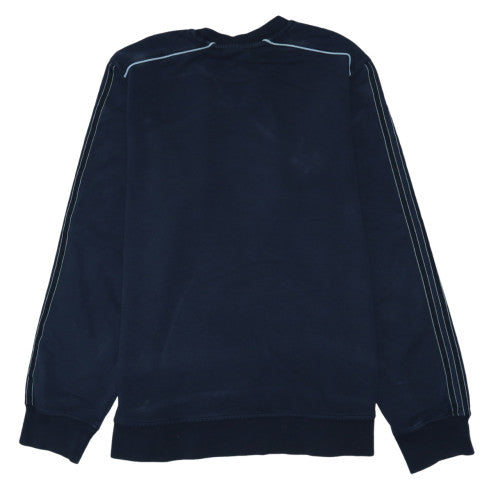 Adidas Men's Blue Crew Neck Pullover Sweatshirt L Sports Fleece