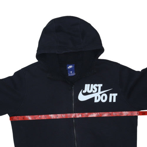 Nike Men's Black Full Zip Hoodie M Sports Fleece Sweatshirt