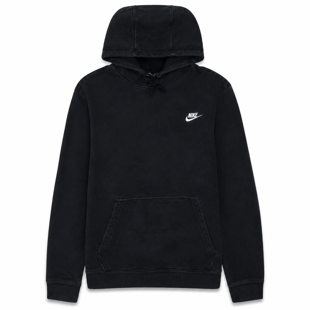 Nike Men's Black Pullover Hoodie M Logo Fleece Sweatshirt