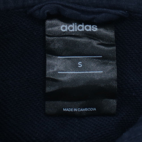 Adidas Men’s Blue Full Zip Hooded Sweatshirt S Regular Fit