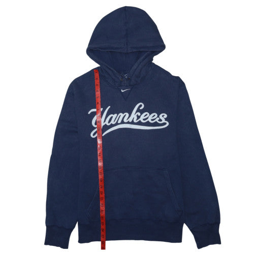 Nike Yankees Navy Blue Men's Pullover Hoodie UK XL Cotton Blend