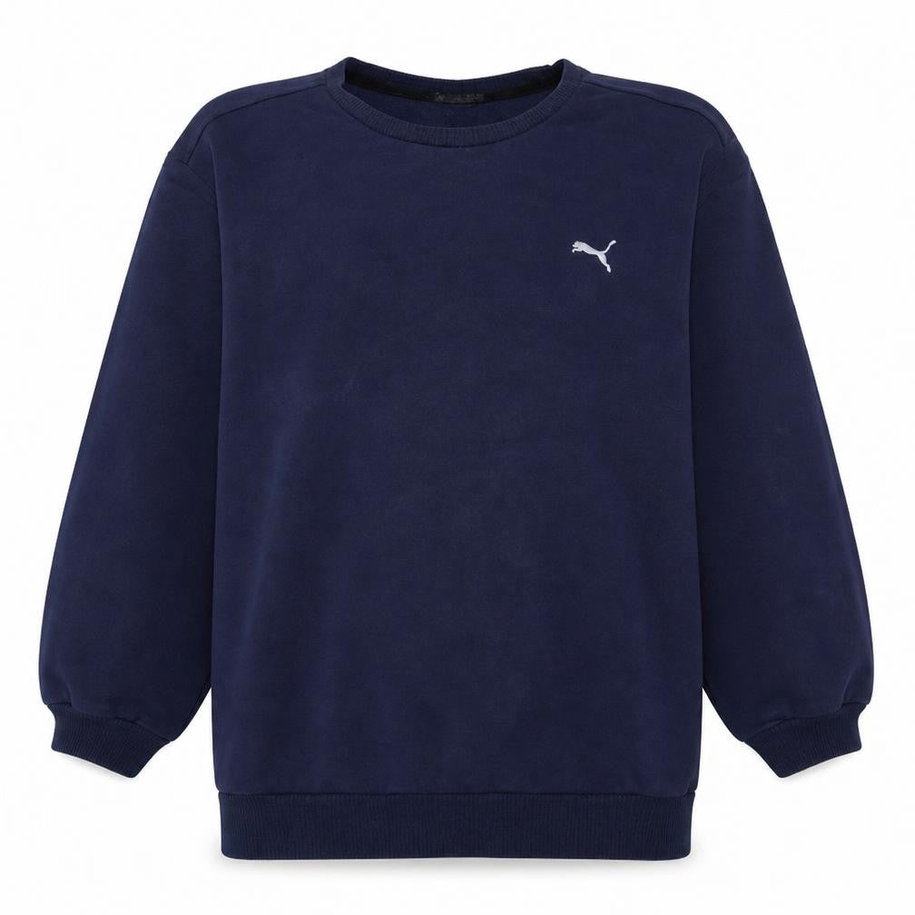 Puma Men's Blue Crew Neck Pullover Sweatshirt Size M