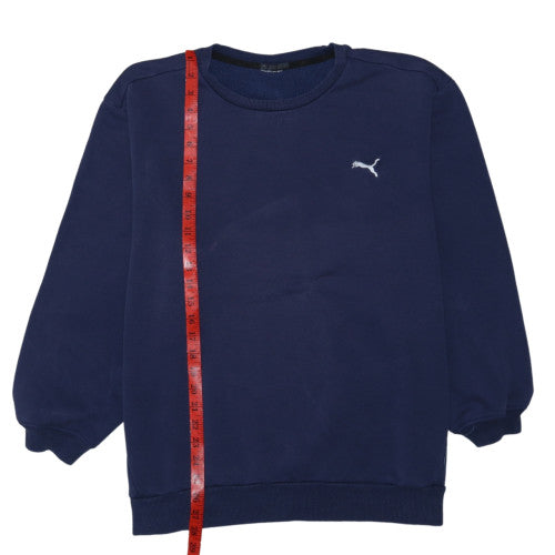 Puma Men's Blue Crew Neck Pullover Sweatshirt Size M