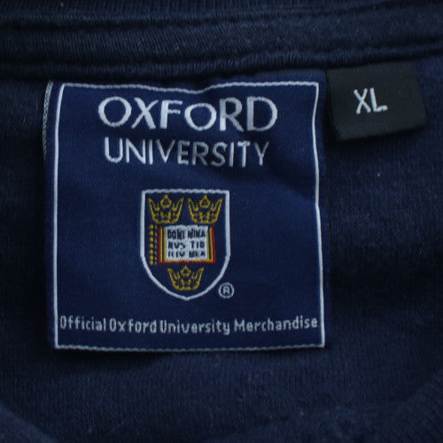 Oxford University Navy Blue Men's XL Sweatshirt Embroidered Pullover