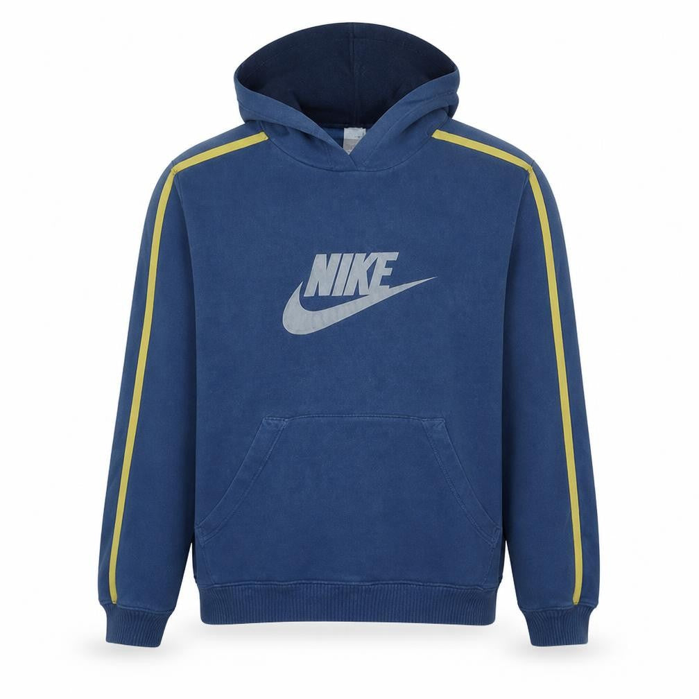Nike Men's Blue Pullover Hoodie M Graphic Fleece Sportswear