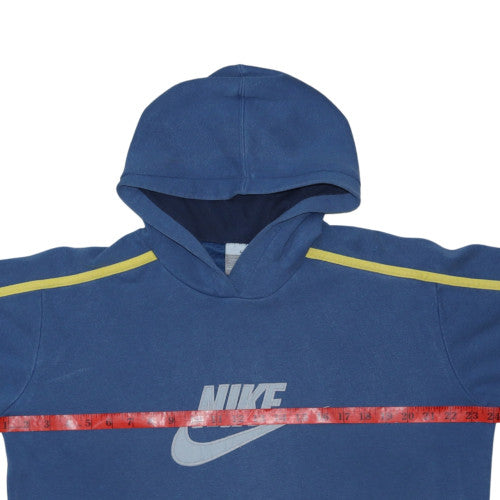 Nike Men's Blue Pullover Hoodie M Graphic Fleece Sportswear