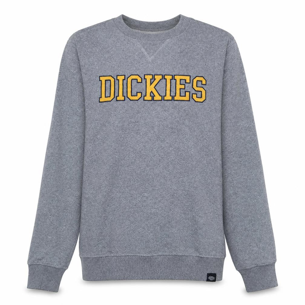 Dickies Mens Grey Crew Neck Pullover Sweatshirt XS
