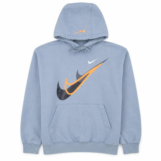 Nike Men’s Blue Pullover Hoodie M Graphic Logo Sportswear