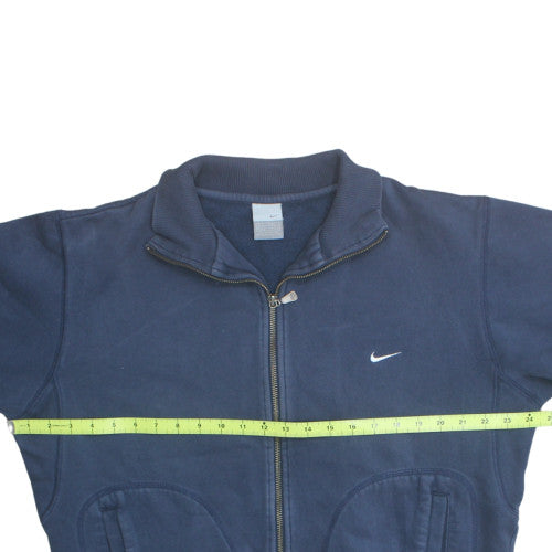 Nike Mens Blue M Track Jacket Full Zip Fleece Lined Activewear