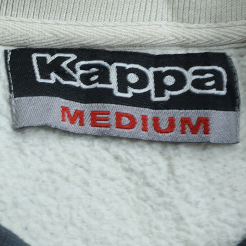 Kappa Men's White Medium Pullover Sweatshirt Logo Sportswear Vintage