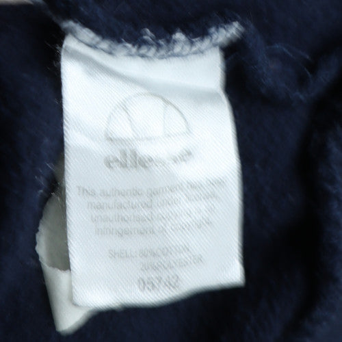 Ellesse Mens Blue XS Pullover Hoodie with Logo Design