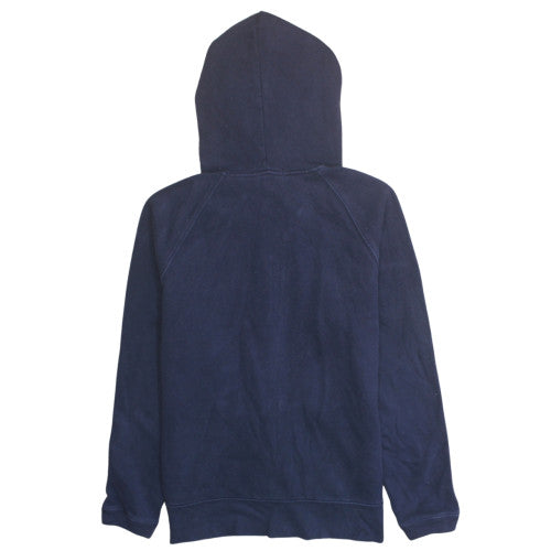 GAP Women Navy Blue Full Zip Hoodie Size L Cotton Blend Casual