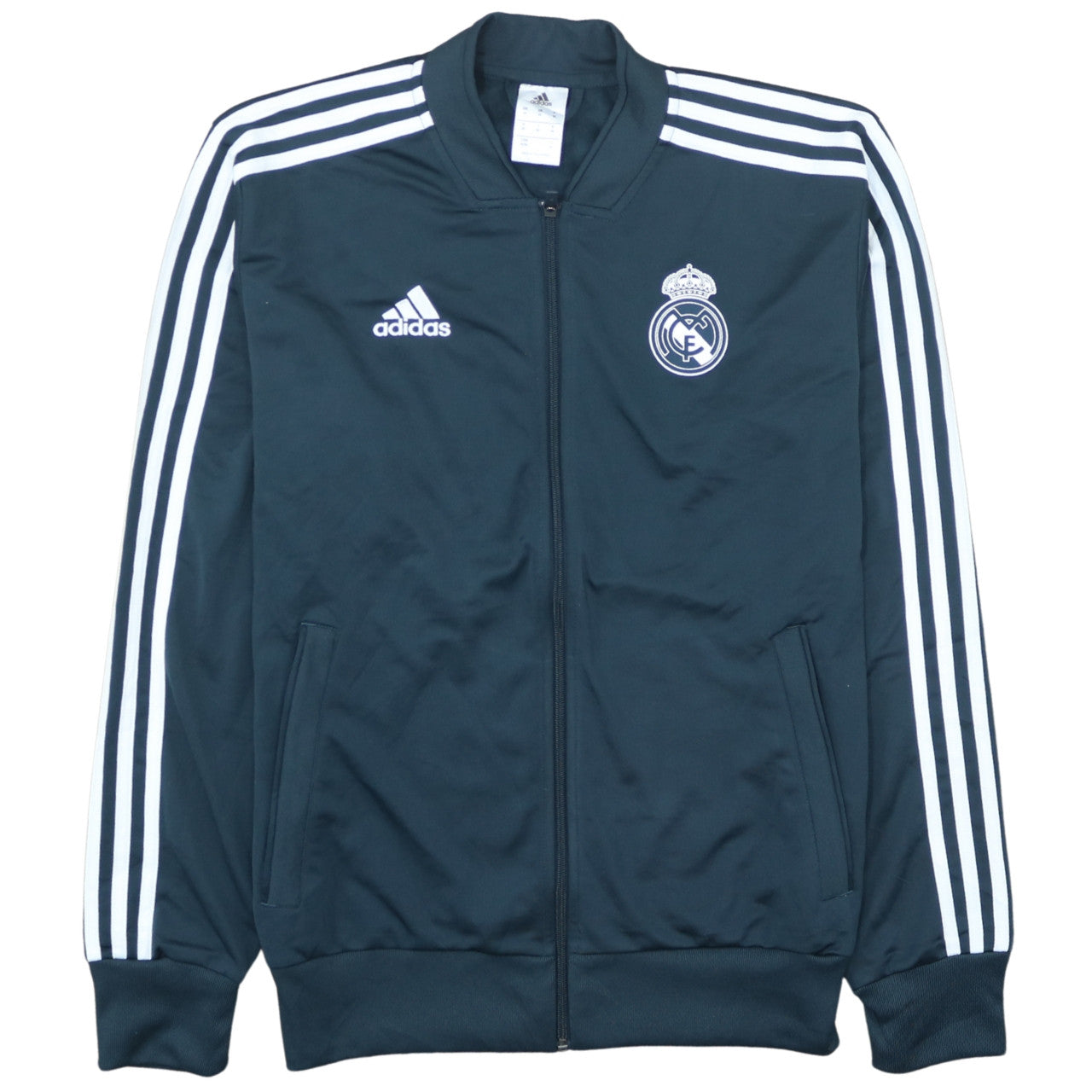 Adidas Men Blue Real Madrid Track Jacket M Full Zip Activewear