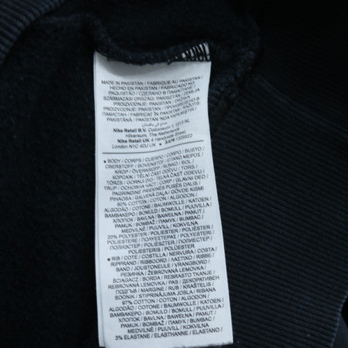 Nike Men's Black Crew Neck Pullover Sweatshirt M Regular Fit