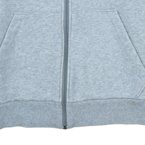 Puma Mens Grey Full Zip Hoodie Size M Regular Fit Sports Fleece