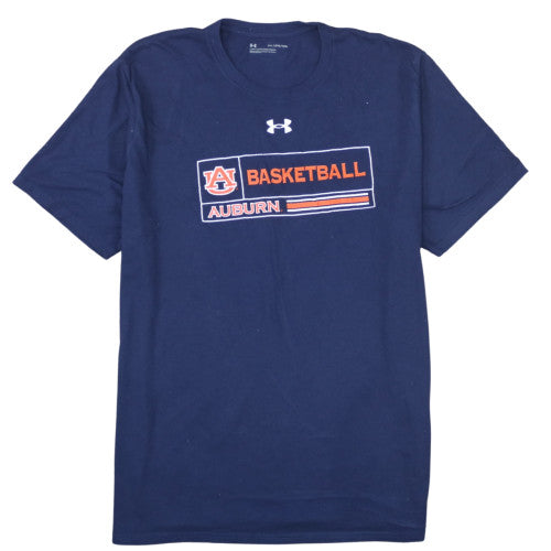 Under Armour Men's Navy Auburn Basketball Graphic T-Shirt Size XL