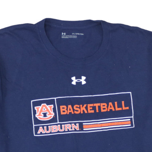 Under Armour Men's Navy Auburn Basketball Graphic T-Shirt Size XL