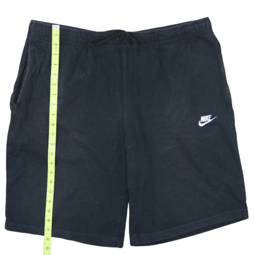 Nike Men's Black Sweat Shorts M Cotton Blend Casual Sportswear