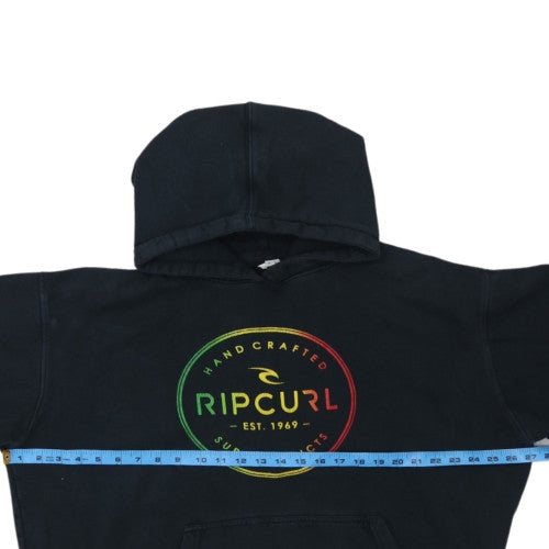 Rip Curl Mens Black XL Pullover Hoodie Surf Graphic Sweatshirt