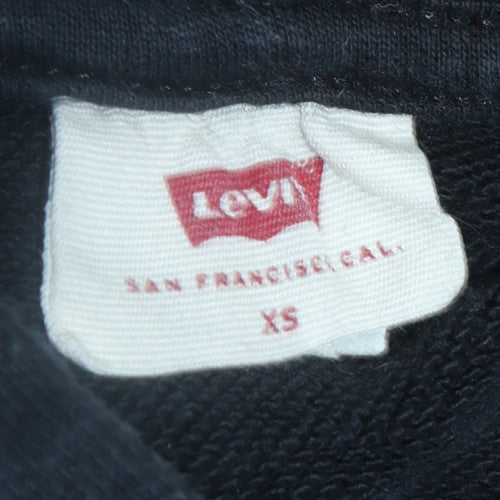 Levi's Teens Black XS Pullover Hoodie with Logo Print