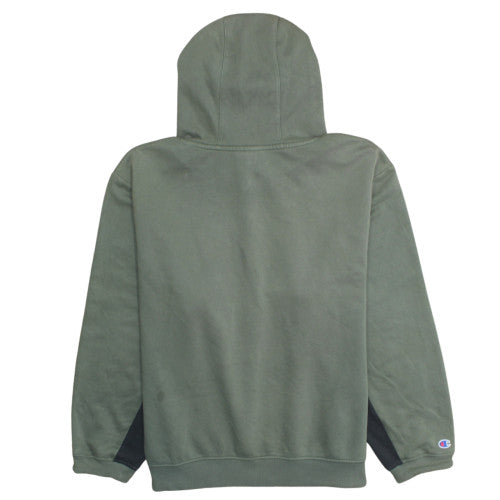 Champion Men's Green XL Pullover Logo Fleece Hoodie