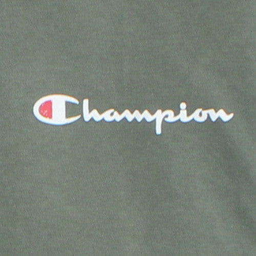 Champion Men's Green XL Pullover Logo Fleece Hoodie