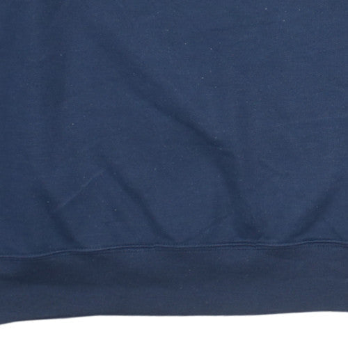 FILA Men's Blue Pullover Sweatshirt L Retro Crew Neck