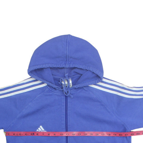 Adidas Men's Blue Full Zip Hoodie XL Fleece Sportswear