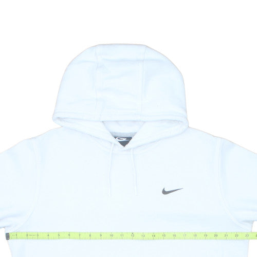 Nike Men's White Pullover Hoodie L Hooded Fleece Sweatshirt