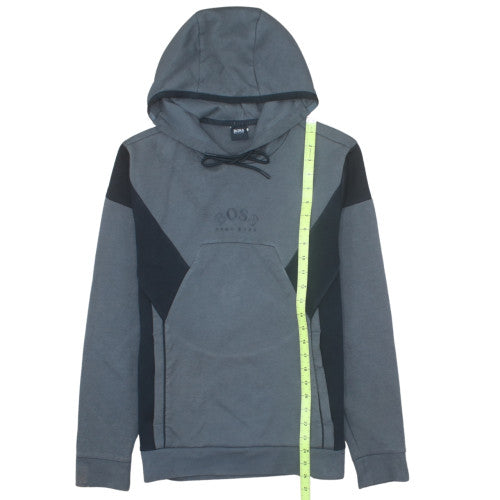 Hugo Boss Men's Grey Pullover Hoodie Medium Regular Fit