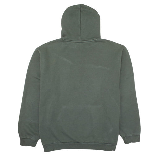 Puma Men's Green 2XL Pullover Hoodie with Logo Print