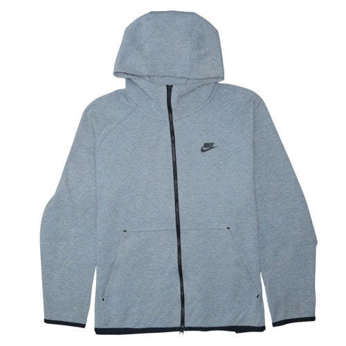 Nike Men's Grey XL Full Zip Hoodie Lightweight Cotton Blend