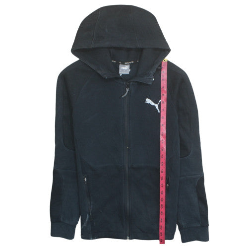 Puma Men's Black Small Full Zip Hooded Sweatshirt