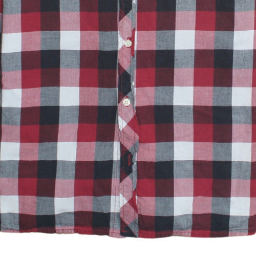 Carhartt Women Red Check Long Sleeve Shirt Dress Size M