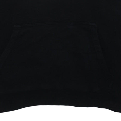 Calvin Klein Men's Black Pullover Hoodie Size L Fleece Logo Sweatshirt