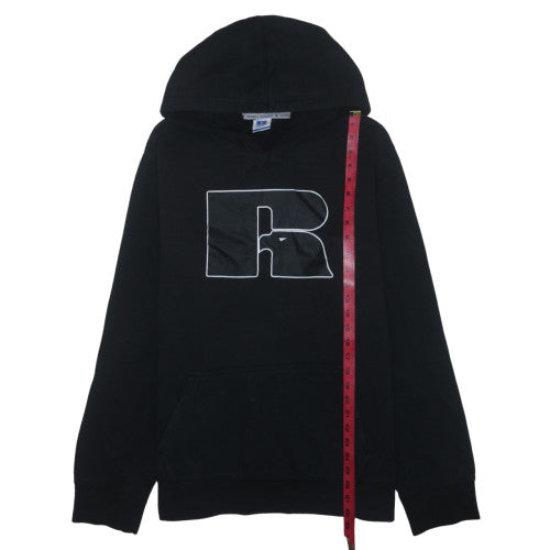 Russell Athletic Mens Black Pullover Hoodie 2XL Graphic Logo Fleece