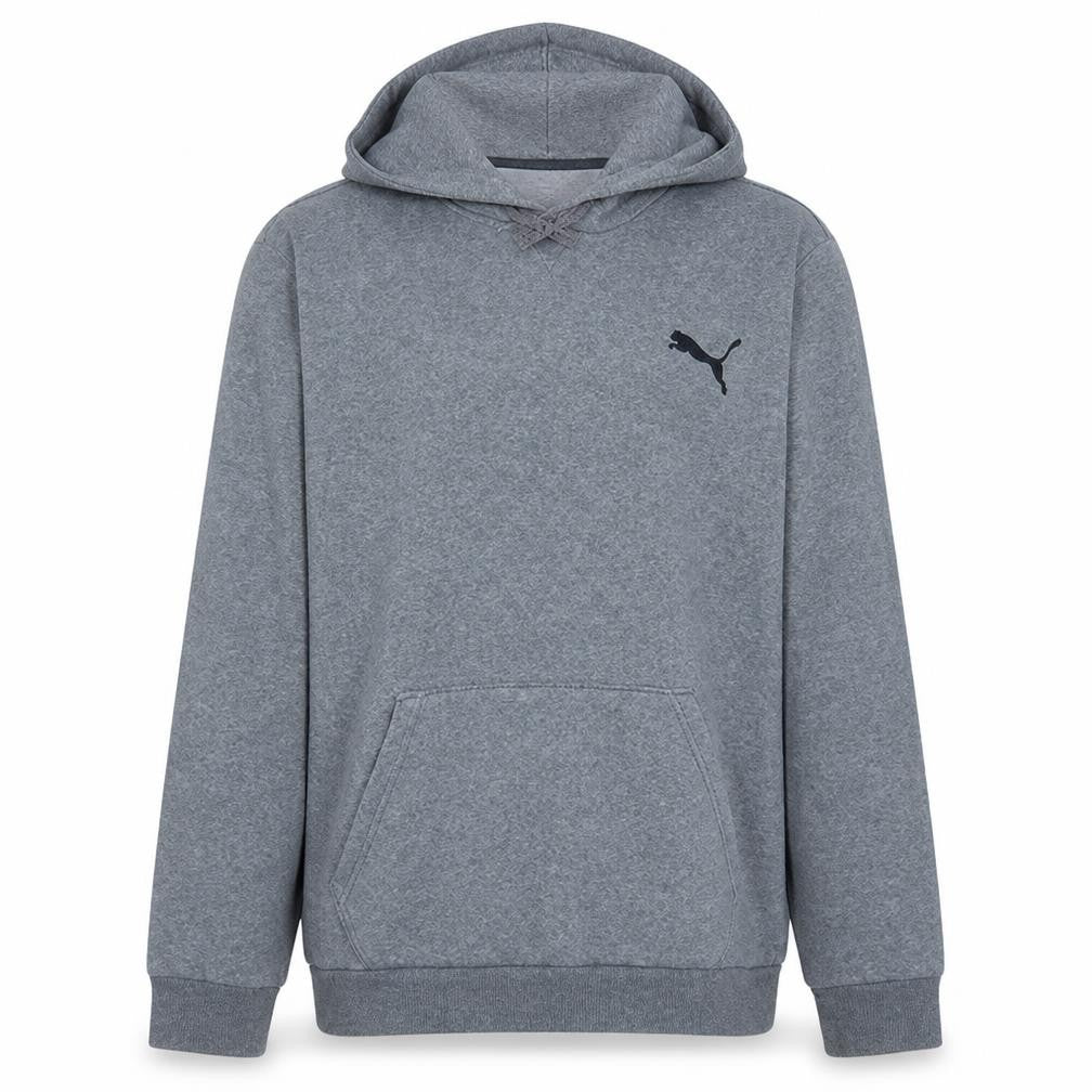 Puma Mens Grey Pullover Hoodie Size L Regular Fit Sportswear