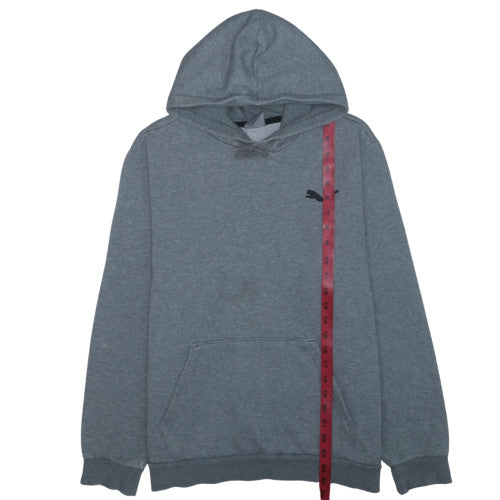 Puma Mens Grey Pullover Hoodie Size L Regular Fit Sportswear