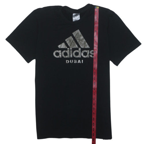 Adidas Men’s Black Dubai Logo Short Sleeve T-Shirt Size S