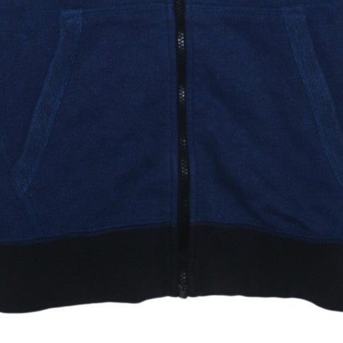 Nike Men's Blue Full Zip Fleece Hoodie Size M